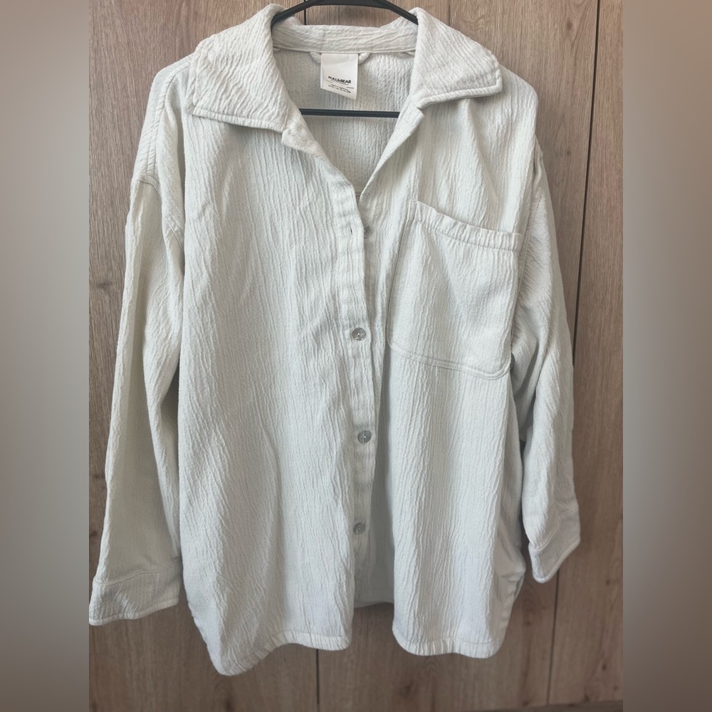 PULL&BEAR RUSTIC OVERSIZED SHIRT
